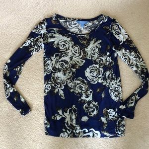 Long sleeve floral t shirt